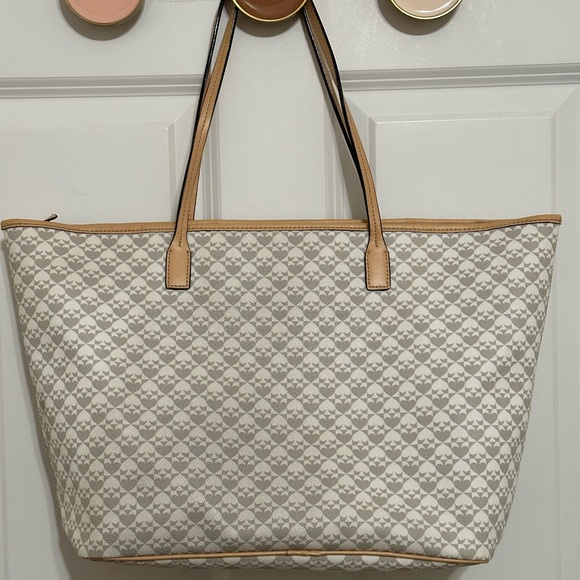 Kate Spade Margareta Gray/White Penn Tote Bag - Picture 3 of 16
